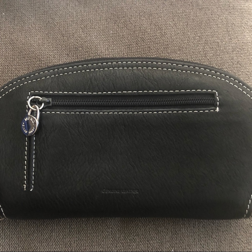 Mundi black leather wallet - Picture 2 of 5